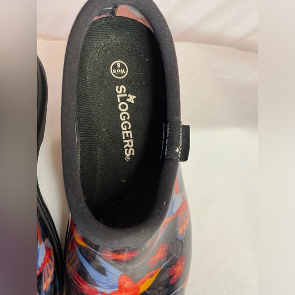 Sloggers women’s size 8 slip on multicolored, hummingbird design - Picture 4 of 6